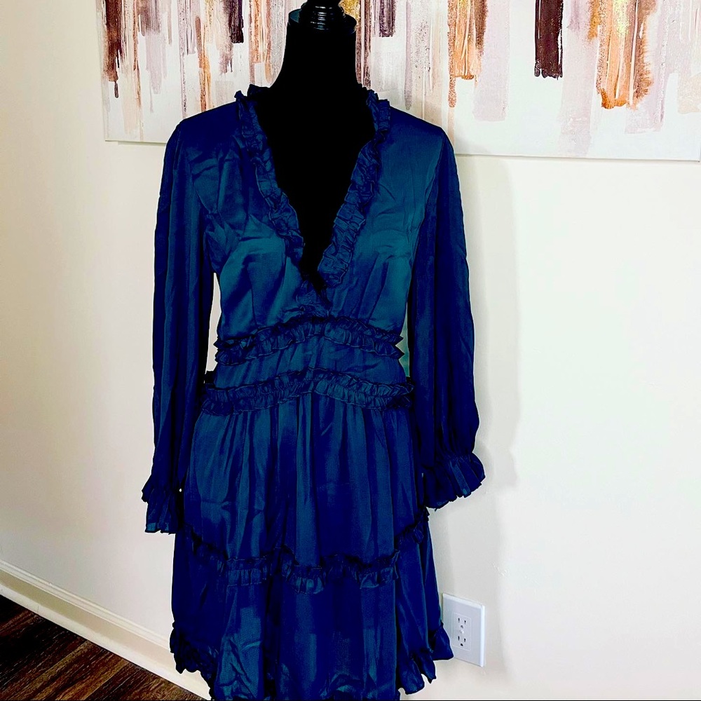 Women teal dress